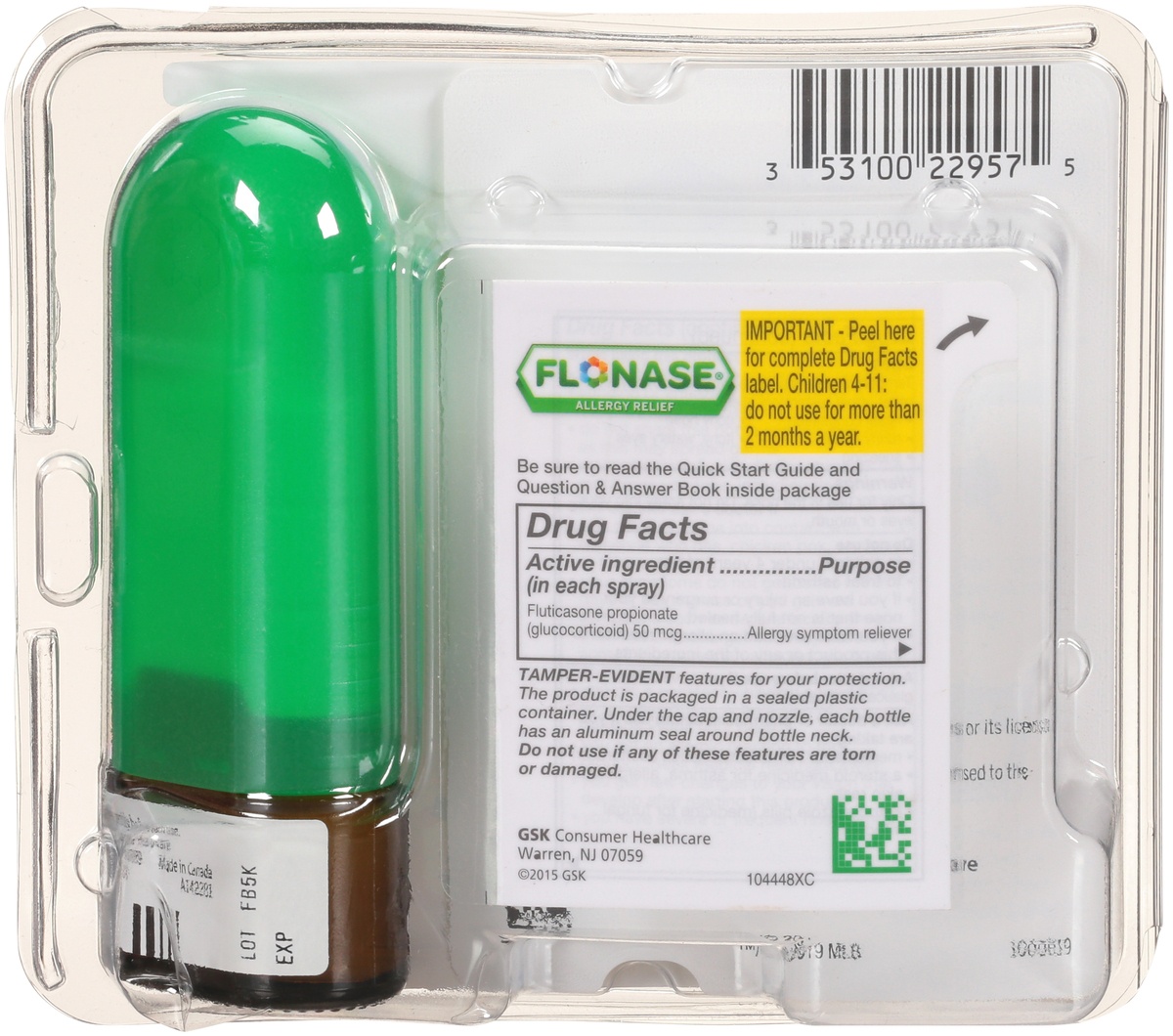 slide 9 of 10, Flonase Full Prescription Strength Non-Drowsy Allergy Reliefoz, 144 ct; 0.62 oz