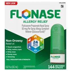 Flonase Allergy Relief Nasal Spray - Non-Drowsy 24HR Long-Lasting Allergy Relief