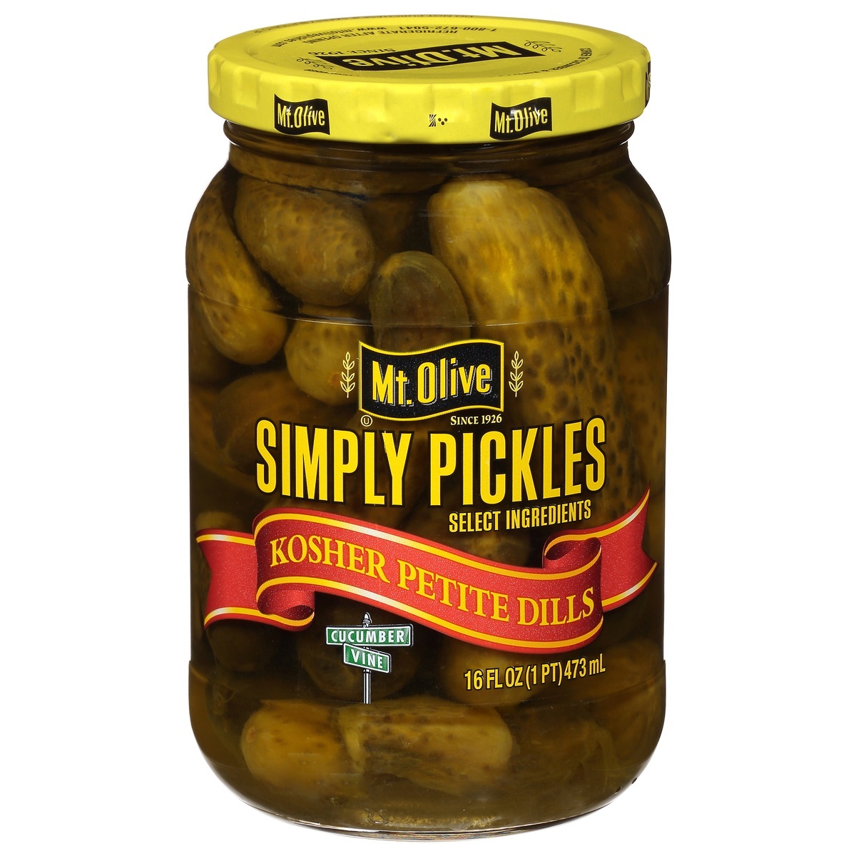 slide 1 of 7, Mt. Olive Simply Pickles Kosher Petite Dills Pickles, 