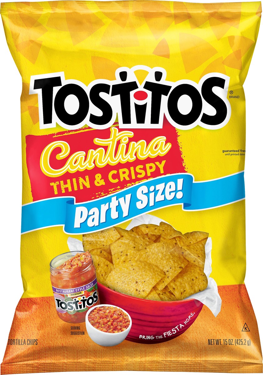 slide 4 of 6, Tostitos Cantina Tortilla Chips Thin & Crispy 15 Oz, 15 oz