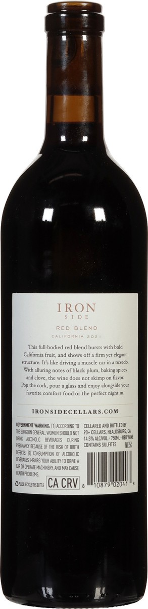 slide 8 of 11, Iron Side Red Blend 750 ml, 750 ml