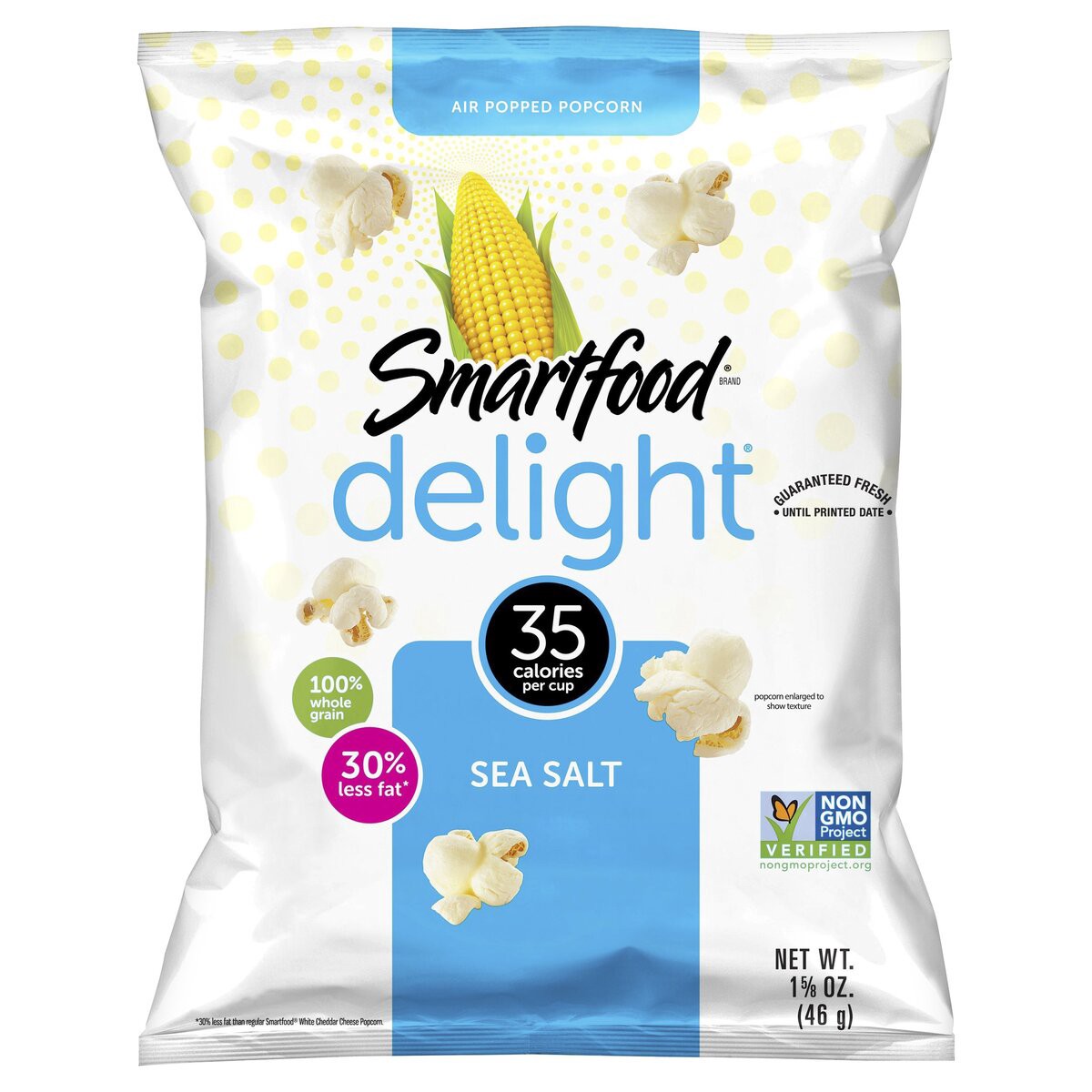 slide 6 of 8, Smartfood Delight Popcorn Sea Salt 1 - 5/8 Oz, 1.62 oz