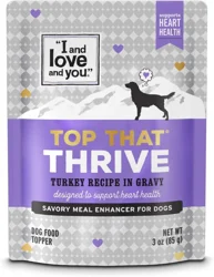 I and Love and You Top That Thrive Turkey Recipe in Gravy Dog Food Topper, 3 oz