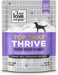 I and Love and You Top That Thrive Turkey Recipe in Gravy Dog Food Topper, 3 oz