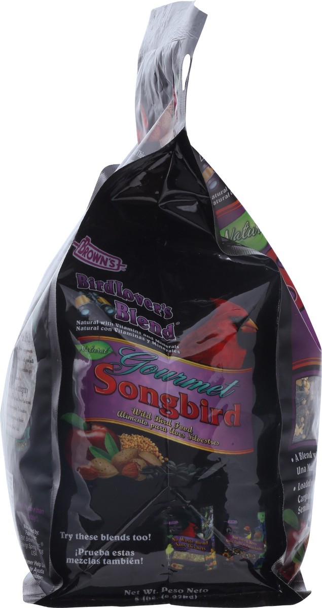 slide 14 of 14, Brown's Birdlover's Blend Wild Songbird Gourmet Bird Food 5 lb, 5 lb