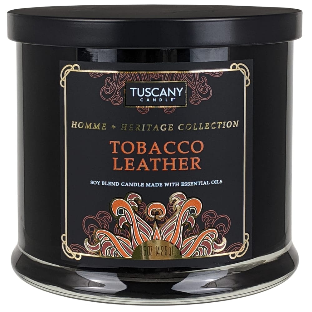 slide 1 of 1, Tuscany Candle Tuscany Scented Candle - Tobacco Leather, 15 oz