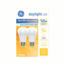 GE LED 13 Watts Daylight Bulbs 2 Each