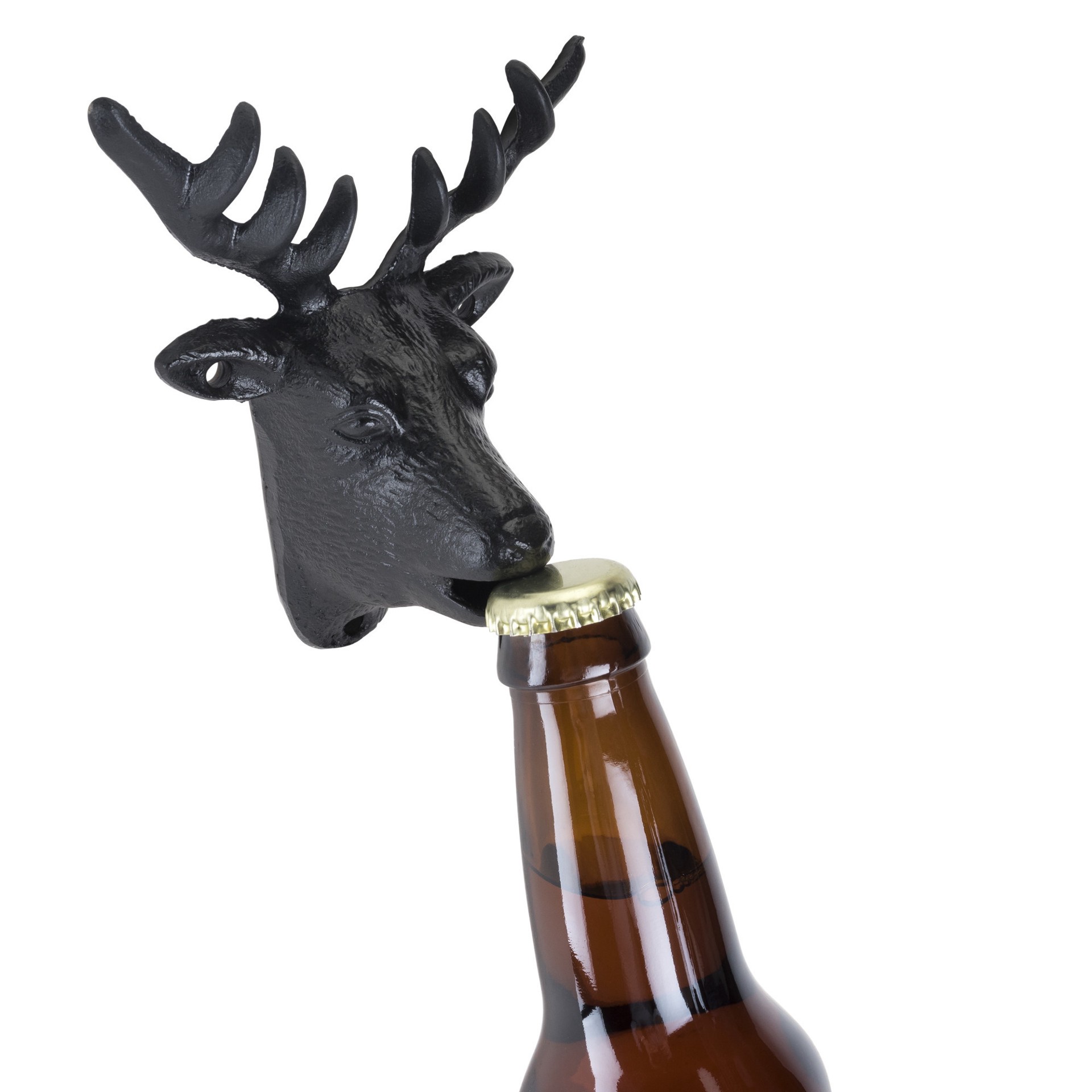 slide 2 of 3, Foster & Rye Foster and Rye Cast Iron Wall Mounted Deer Bottle Opener, 1 ct