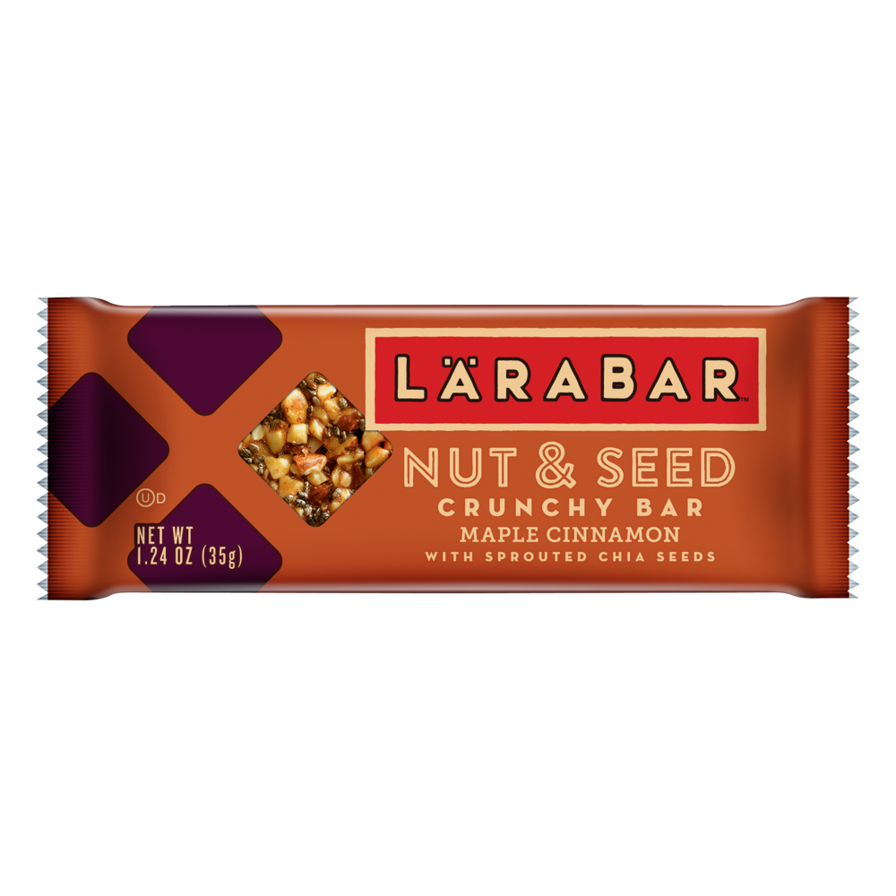 slide 1 of 1, LÄRABAR Maple Cinnamon Crunchy Nut & Seed Bar, 1.24 oz