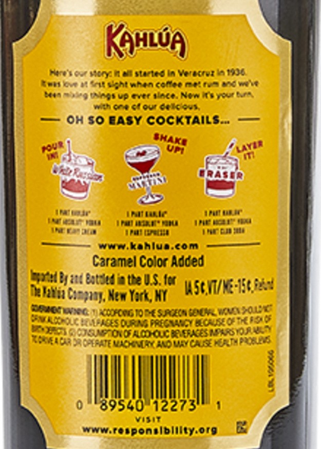 slide 10 of 10, Kahlua Liqueur Kahlua Original Rum and Coffee Liqueur, 200 mL Bottle, 20% ABV, 200 ml