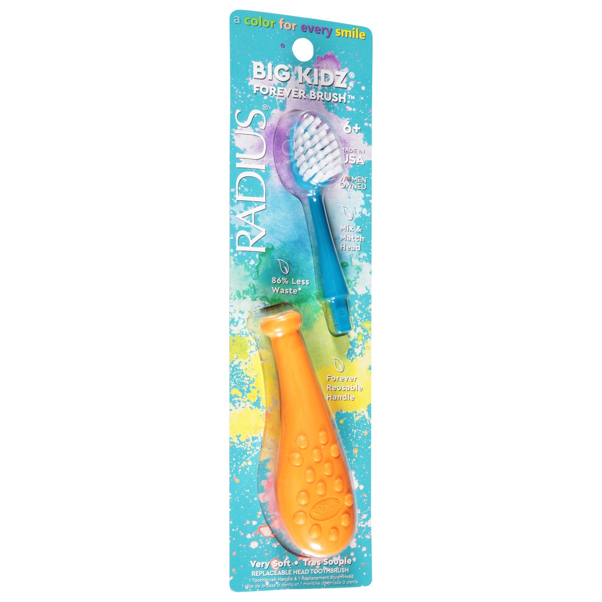 slide 4 of 9, Radius Big Kid Toothbrush - Each, 1 ct