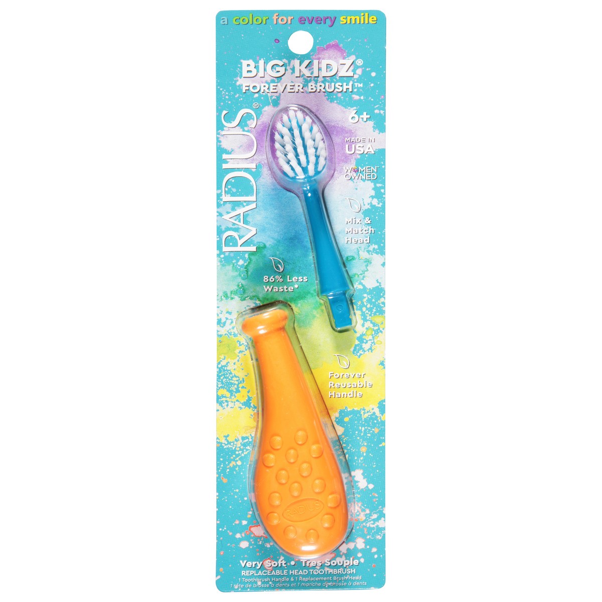 slide 1 of 9, Radius Big Kid Toothbrush - Each, 1 ct