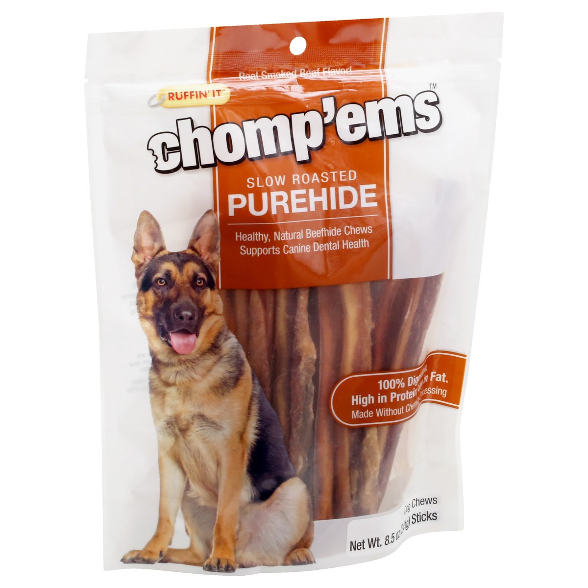 slide 4 of 9, Ruffin' It Chompems Purehide Sticks - 8.5 OZ, 8.5 oz
