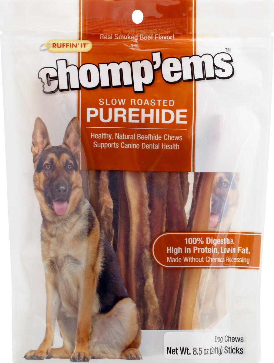 slide 6 of 9, Ruffin' It Chompems Purehide Sticks - 8.5 OZ, 8.5 oz