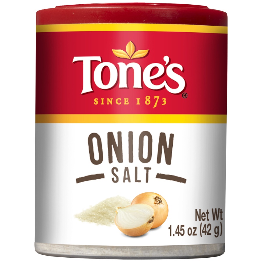 slide 1 of 3, Tone's B&G Tone's Onion Salt, 1.45 oz