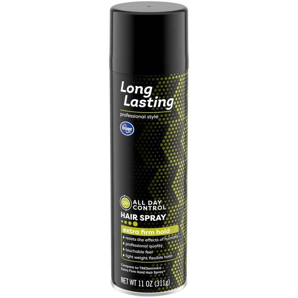 slide 1 of 1, Kroger Long Lasting Extra Firm Hold Hair Spray, 11 oz