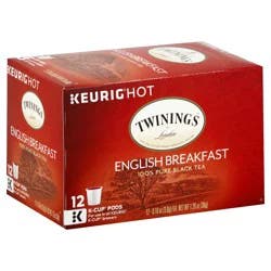 Twinings Pure English Breakfast Black Tea 12 K-Cup Pods