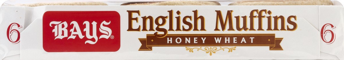 slide 4 of 4, Bays English Muffins, Honey Wheat, 12 oz