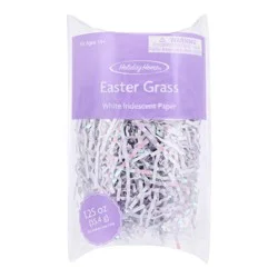 Holiday Home Easter Paper Grass - Iridescent White