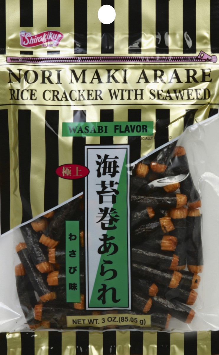 slide 1 of 8, Shirakiku Rice Cracker Normaki Arar, 1 ct