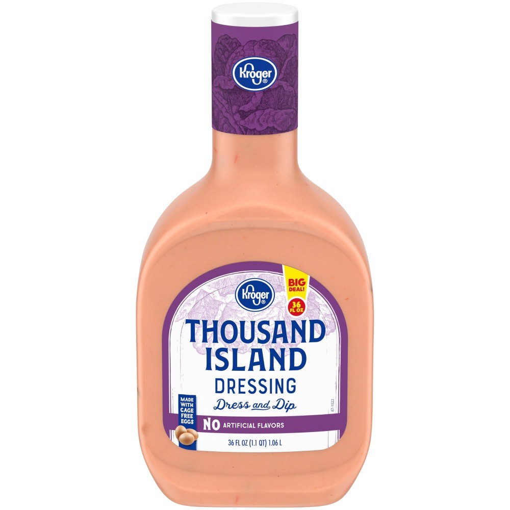 slide 1 of 6, Kroger Thousand Island Dressing - 36 fl oz, 36 fl oz