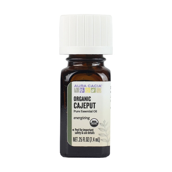 slide 1 of 1, Aura Cacia Essential Oils Cajeput, 0.25 oz