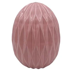 Holiday Home Easter Ceramic Egg - Pink
