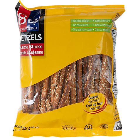 slide 1 of 1, Beigel & Beigel Nish Nosh Mega Sticks Sesame - 5.25 Oz, 5.25 oz