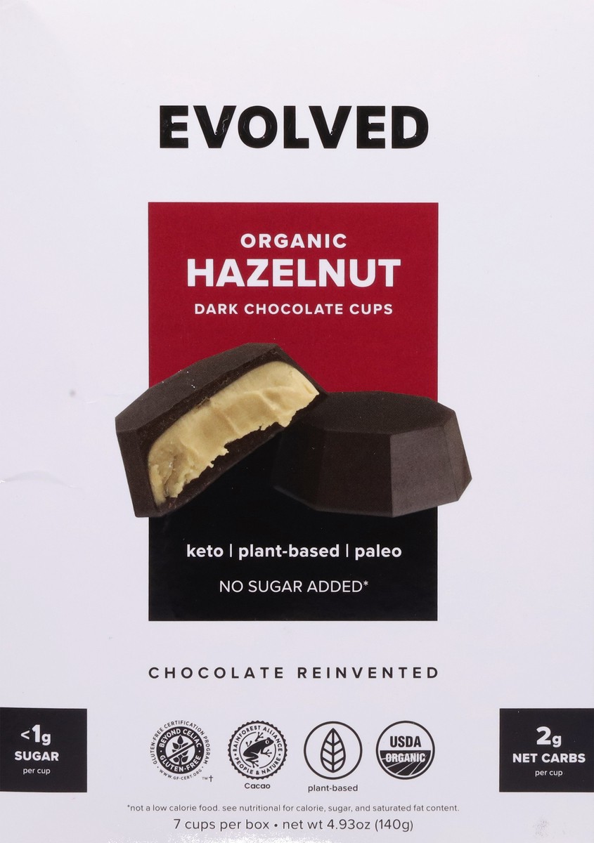 slide 6 of 9, Evolved Choc Cups Choc Keto Hazelnut, 4.93 oz