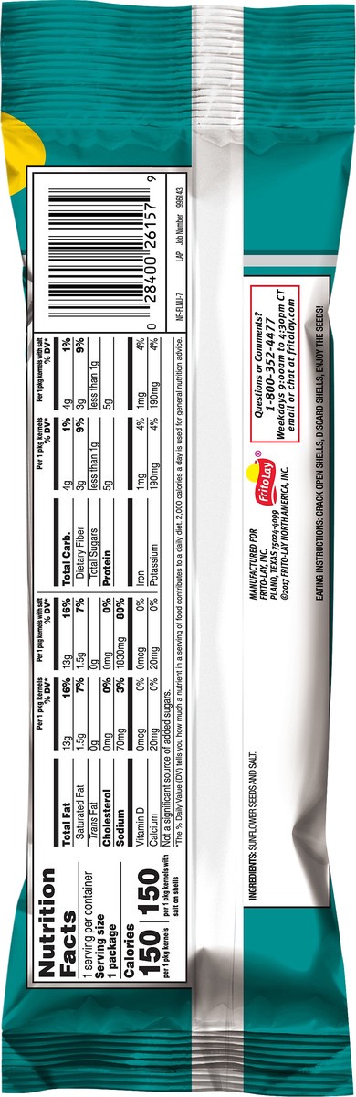 slide 5 of 6, Frito-Lay Extra Long Original Sunflower Seeds 1.75 oz, 1.75 oz