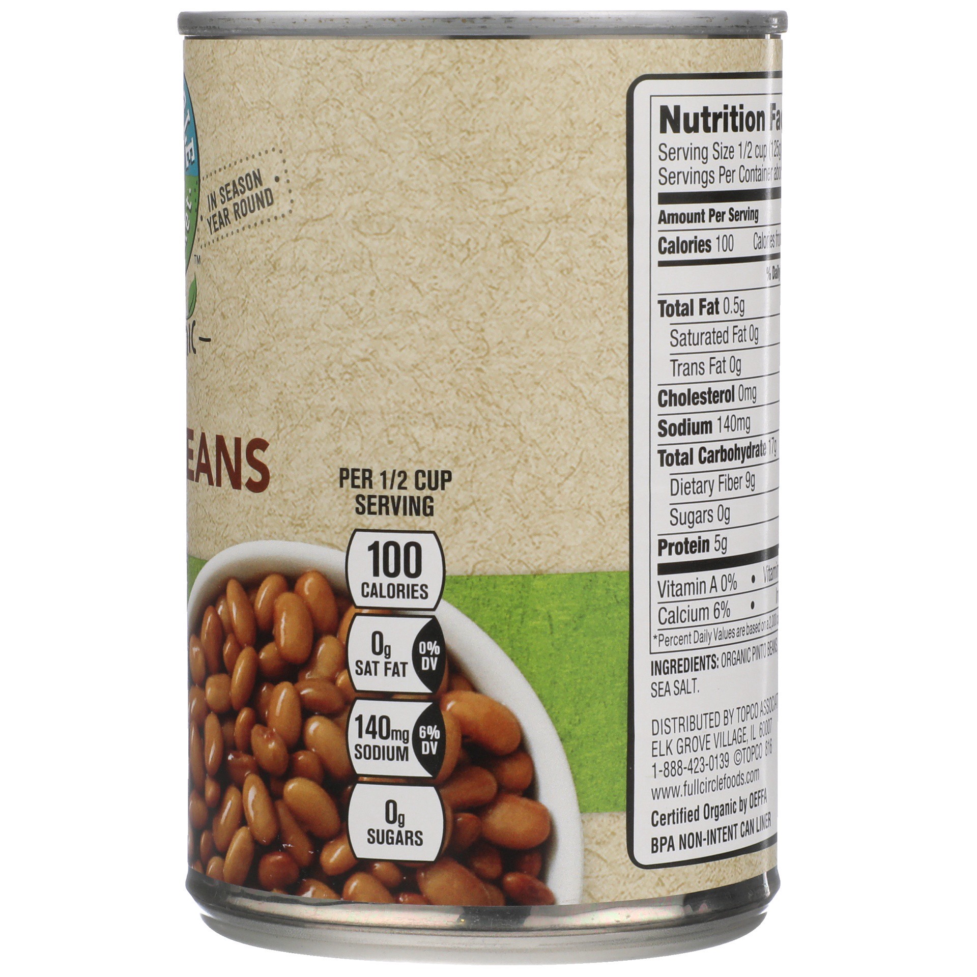 slide 5 of 6, Full Circle Market Organic Pinto Beans, 15 oz