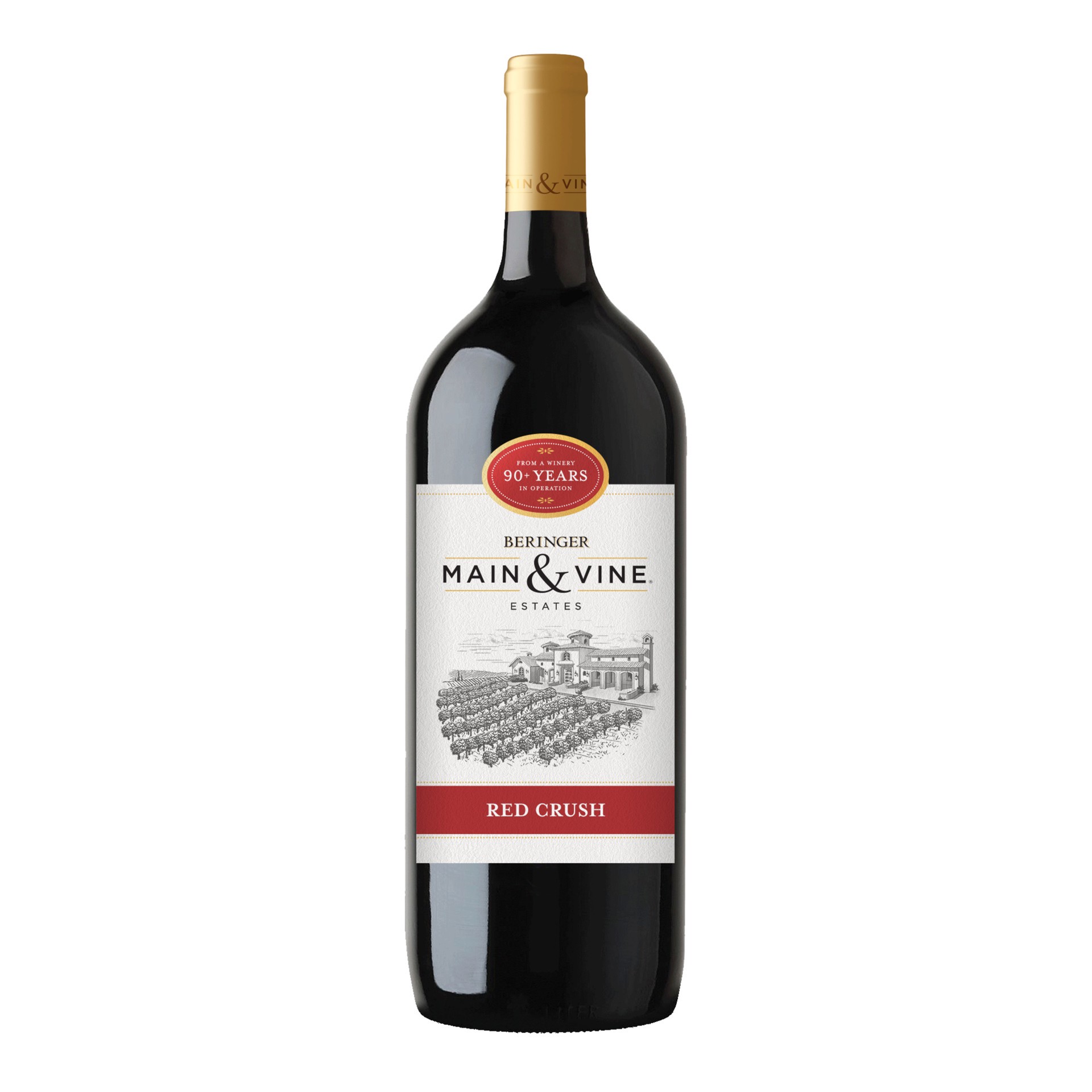 slide 1 of 2, Beringer Main & Vine™ Red, Red Wine, California, 1 ct, 1.5L Bottle, 1.5 liter