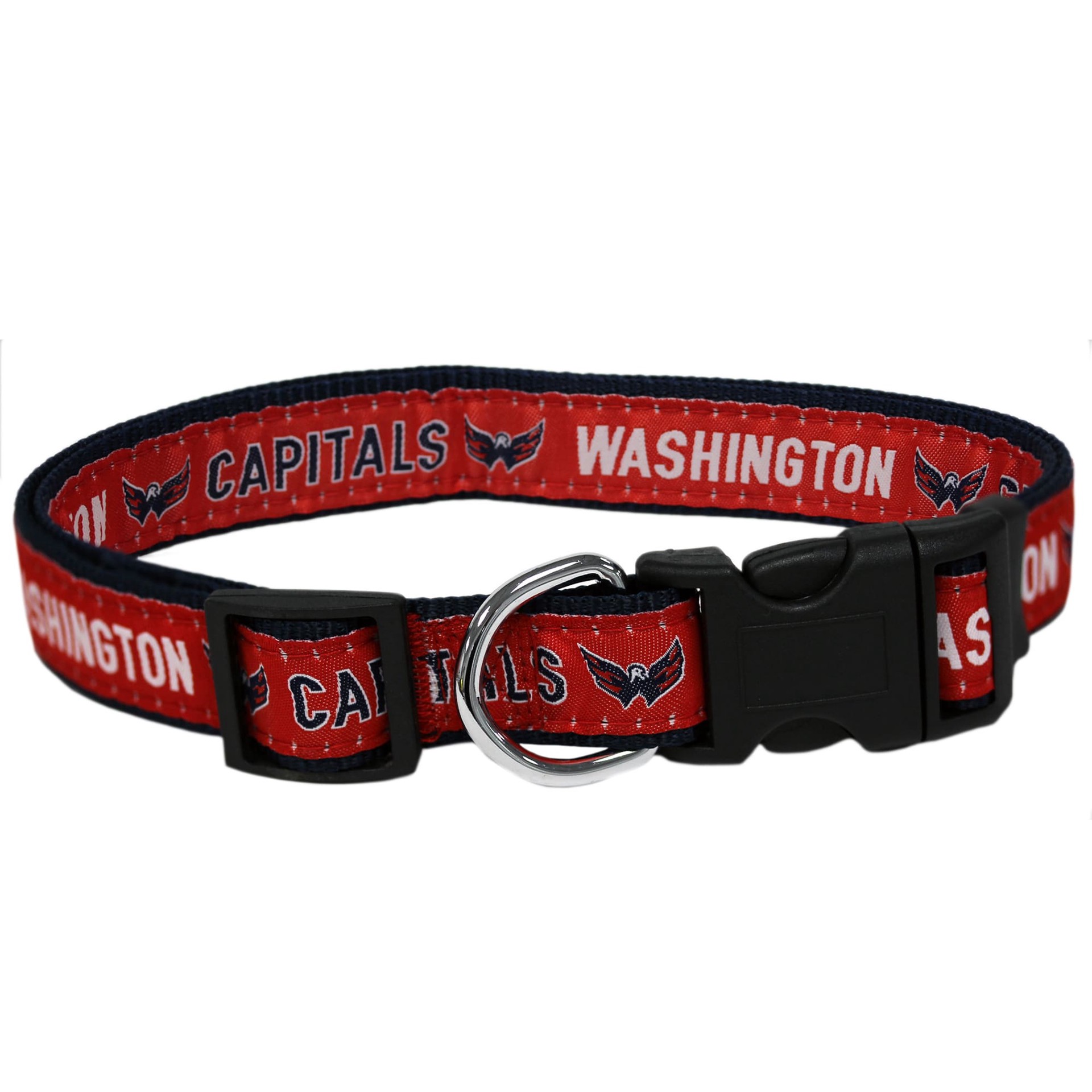 slide 1 of 1, Pets First Washington Capitals Dog Collar, MED