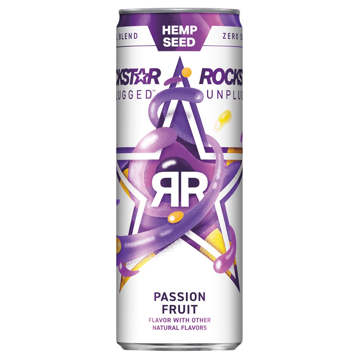 slide 6 of 10, Rockstar Unplugged Sugar Free Energy Drink Passion Fruit 12 Fl Oz Can, 