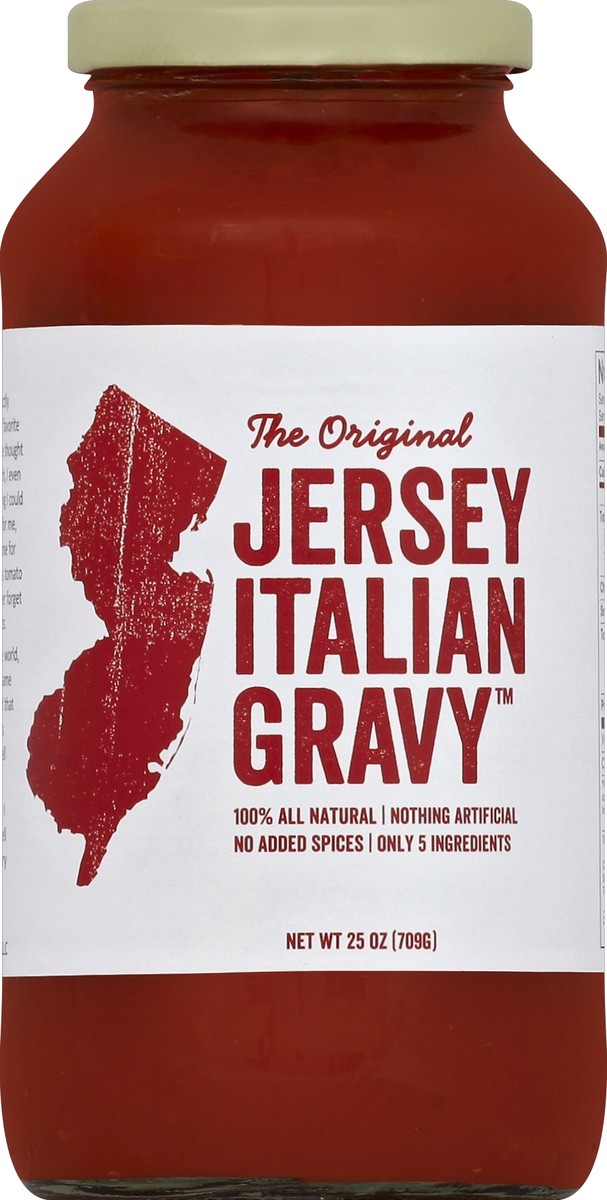 slide 2 of 2, Jersey Italian Gravy Tomato Gravy, the Original, 25 oz