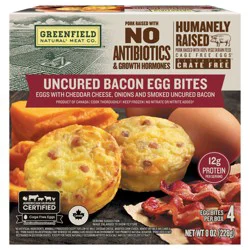 Greenfield Natural Meat Co. Natural Meat Co. Bacon & Cheddar Egg Bites 7.9 oz