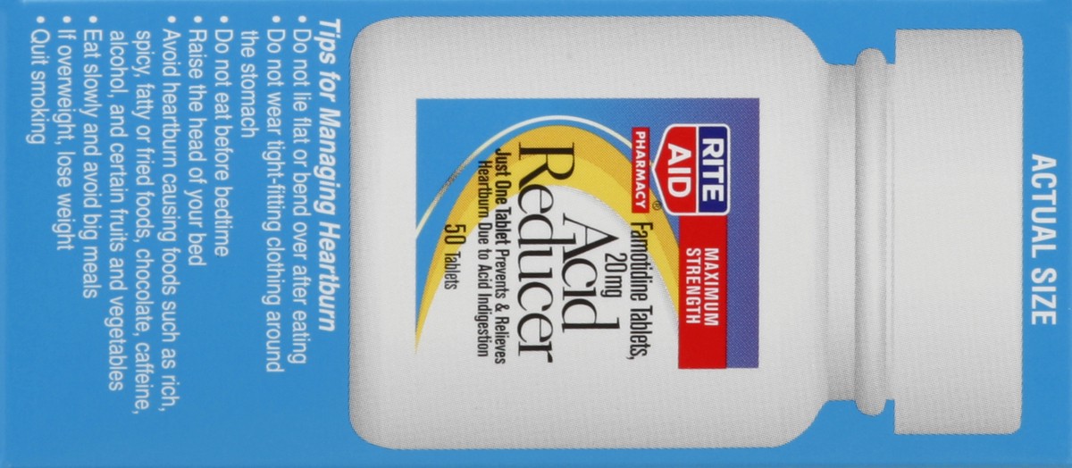 slide 4 of 5, Rite Aid Ra Acid Red Fam, 50 ct