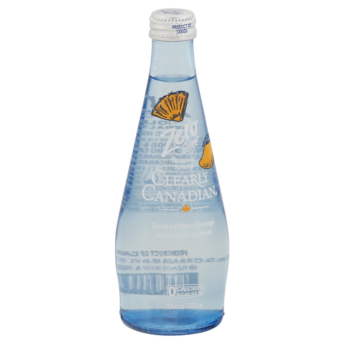 slide 7 of 9, Clearly Canadian Zero Sugar Tropical Splash Water Beverage 11 Fl Oz Bottle, 11 fl oz