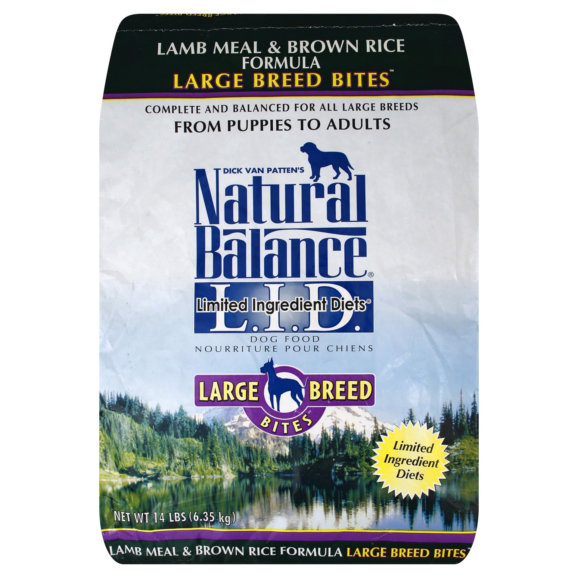 slide 1 of 6, Natural Balance Dog Food 14 lb, 14 lb