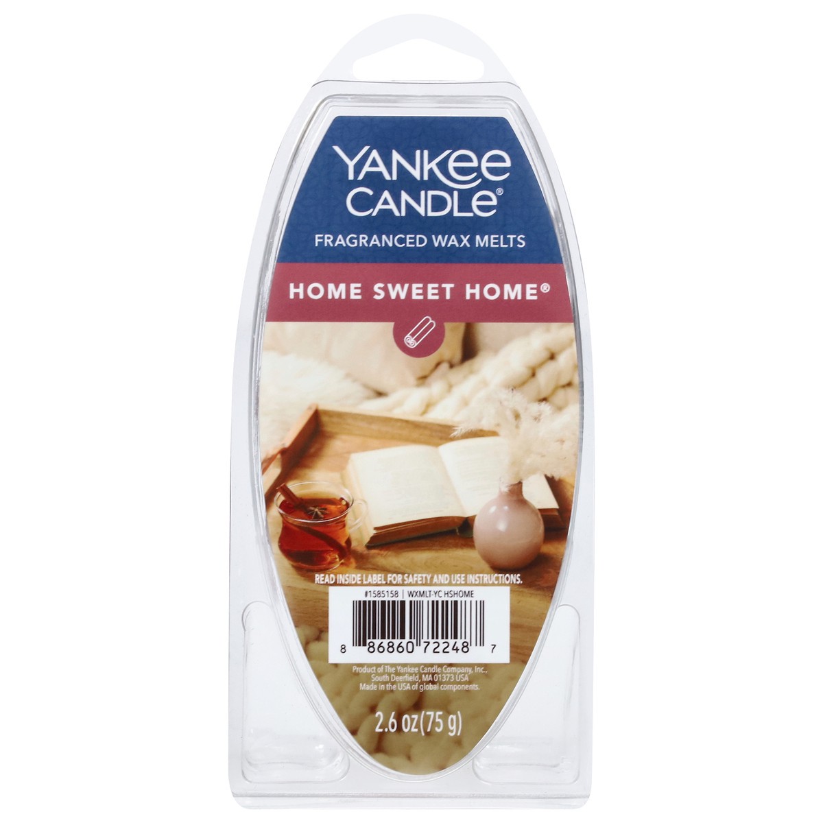 slide 1 of 9, Yankee Candle Wax Melt Home Sweet Home, 2.6 oz