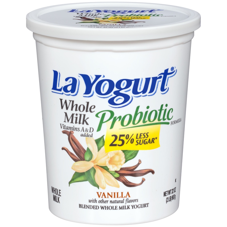 slide 1 of 6, La Yogurt La Ygt Wm Vanilla, 32 oz