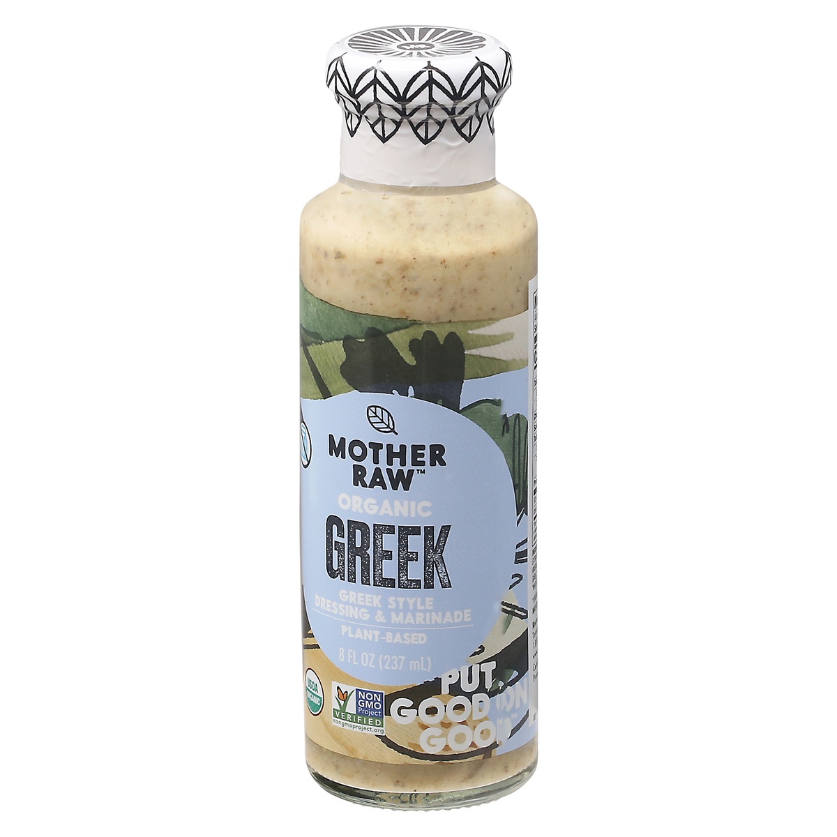 slide 3 of 11, Mother Raw Greek Dressing & Marinade, 8 oz