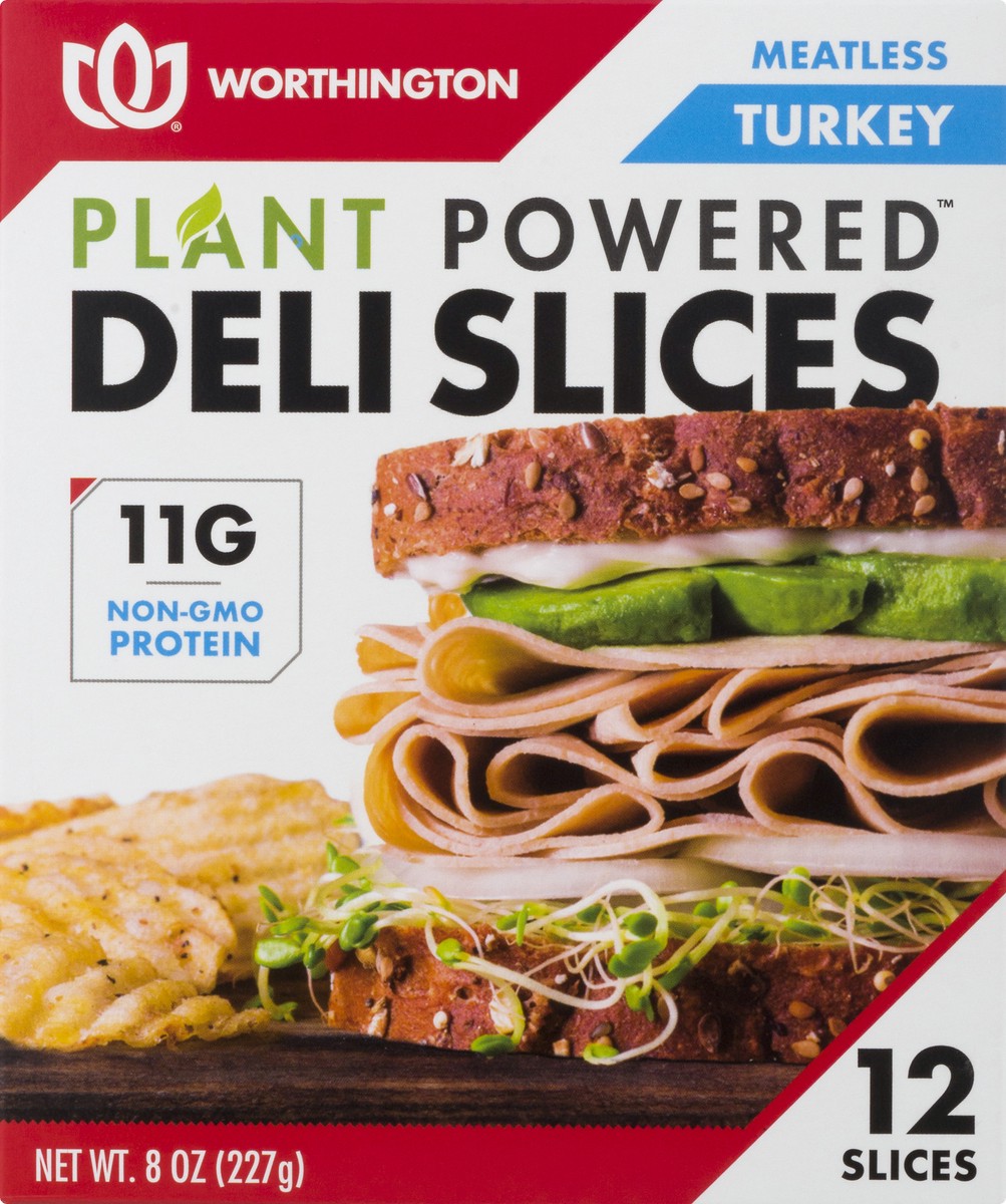 slide 5 of 12, Worthington Meatless Plant Powered Turkey Deli Slices 12.0 ea, 12 ct