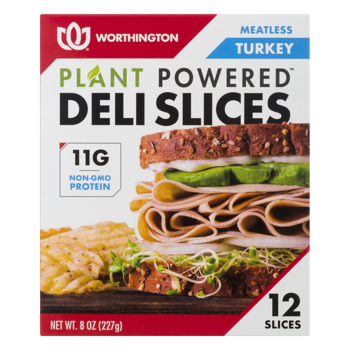 slide 1 of 12, Worthington Meatless Plant Powered Turkey Deli Slices 12.0 ea, 12 ct