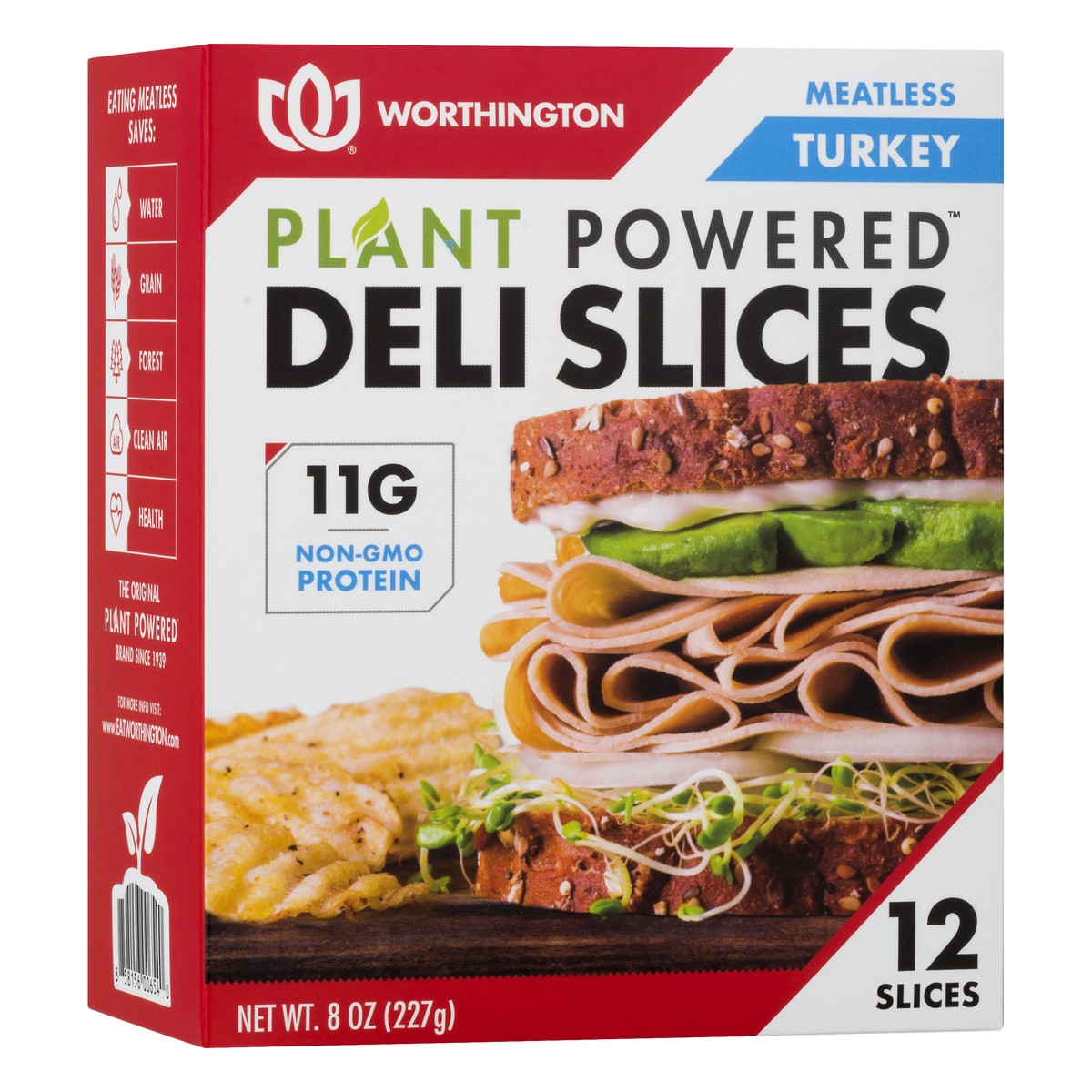 slide 8 of 12, Worthington Meatless Plant Powered Turkey Deli Slices 12.0 ea, 12 ct