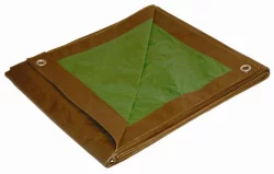 Foremost Tarp Co. Dry Top Reversible Tarp - Brown/Green