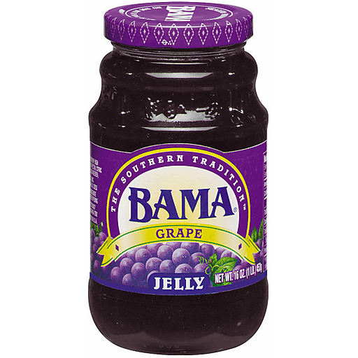 slide 1 of 1, BAMA Grape Jelly, 30 oz