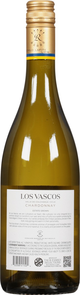 slide 6 of 7, Los Vascos Chardonnay, 750ml, 750 ml