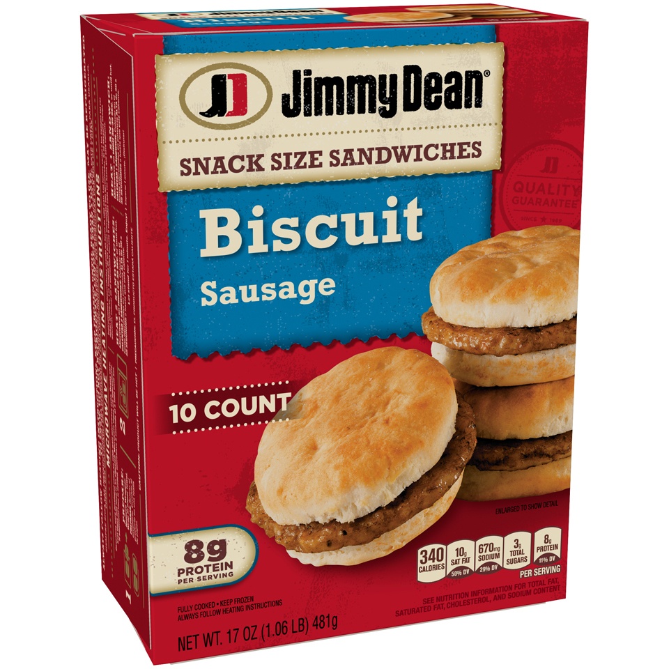 Jimmy Dean Biscuit Sausage Snack Size Sandwiches 17 oz Shipt