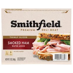 Smithfield Premium Deli Meat Smoked Ham, 12 oz